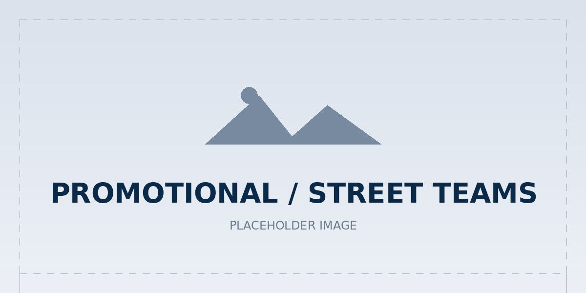 Promotional / Street Teams - placeholder image 1